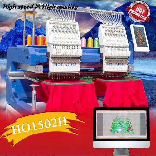 2 Head 15 needle China Supplier Industrial Computerized Embroidery Sewing Machines HOT Sale in US similar as ricoma zsk swf