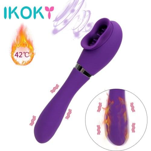 Strong Tongue Lick Vibrators Heat Dildos Anal Plug Clitoris Stimulator Sex Toys for Women Female Masturbator Vagina Massage Shop