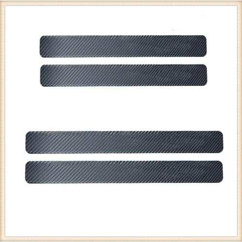 4PCS Car Styling Stickers Scuff Anti Scratch Carbon Fiber for Audi Q3 Q5 SQ5 Q7 A1 A6 A6L A7 A8 S5 S6 S7 TT TTS Any Cars A3 A4