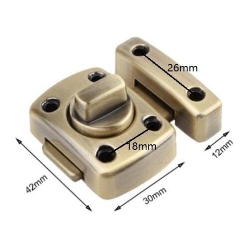 5pcs/lot Home Hardware Universal Door Latch Gate Latch Security Sliding Door Lock Door Bolt Zinc Alloy With Screws Latch