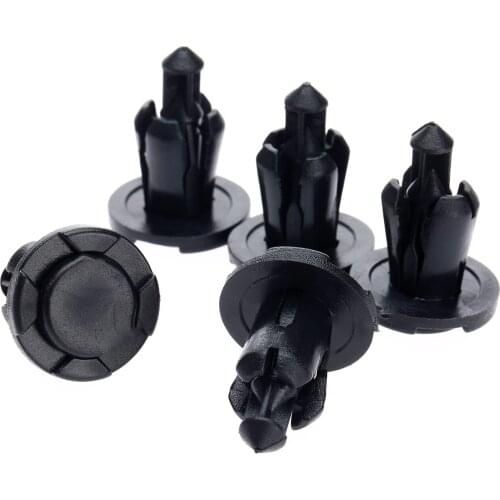 50Pcs Auto Bumper Engine Cover Fastener Fender Grille Push-Type Retainer Plastic Rivet 10mm Hole For SUBARU Car Door Trim Clips