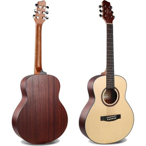 36 Inch Acoustic Guitar Mahogany Mini Travel Folk Guitarra For Female Male Beginners