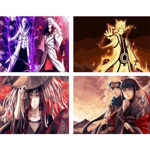 Anime Comic Naruto Poster Kakashi Sasuke Canvas Painting Mural Modern Living Room Bedroom Home Wall Cuadros Decoration