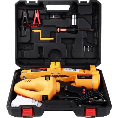 12v Car Electric Wrench Jack Tire Replacing Tool Hydraulic Floor Car Lift Jack Set Emergency Jack Wrench Lifting Repair Tools