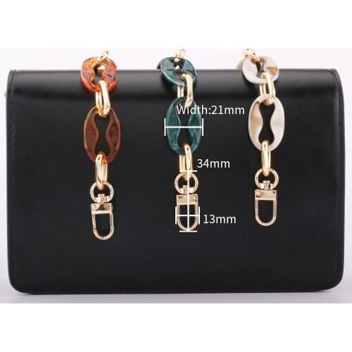 Acrylic Chain Resin Bag Chain Fish Bone Chain Handmade Chain Shoulder Bag Hanging Neck Chain DIY Accessories