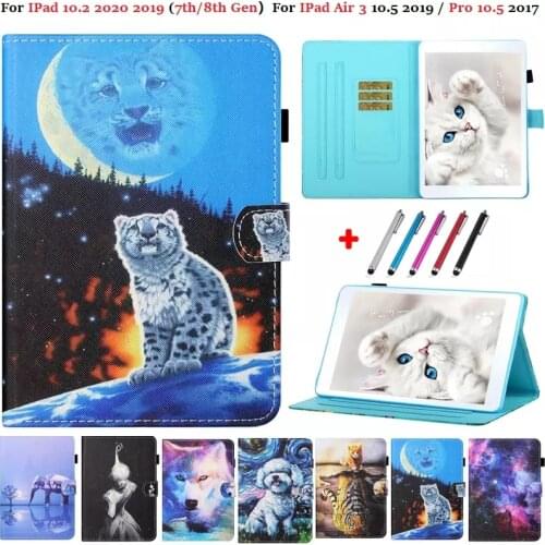 For IPad 10.2 Case 2020 8th Generation Coque Case For IPad 10 2 8 7th 8th Gen Cover Kids Horse For IPad Air 3 Pro 10.5 Shell Pen