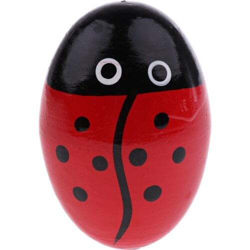 Wood Hand Shaker Egg Intelligence Percussion Toy For Early Learning Musical Instruments