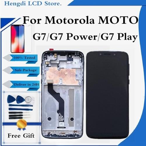For Moto G7 LCD For Motorola Moto G7 Power Display LCD G7 Plus Touch Screen Digitizer G7 Play Display Replacement