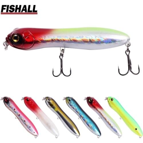 Fishall Snake Walker Topwater Pencil Lure Wobbler 130mm 31.6g Walking Fishing Bass Pike Bait FP14
