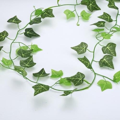Artificial Green Leaf Plant 2.1 M Artificial Plant DIY Ivy Green Leaf Wall Decoration Tool Ivy Vine Home Wedding Decoration