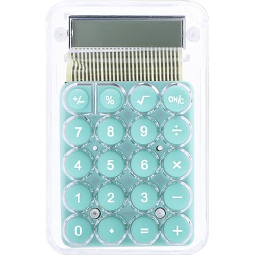 Candy Color Pocket Calculator 8 Digit with LCD Display, Standard Function Mini Electronic Calculator for Office, Home