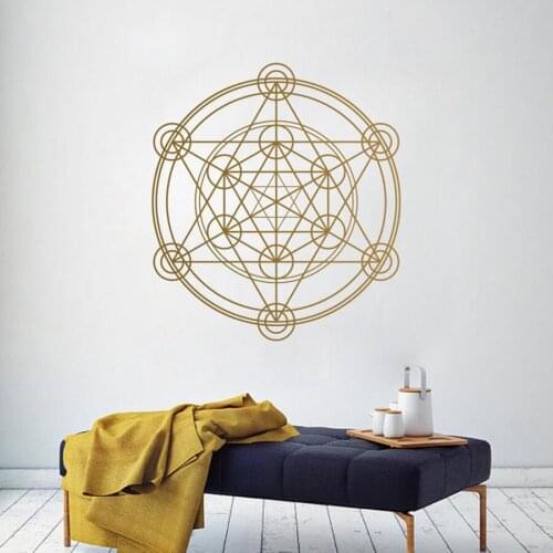 Megatrons Cube Wall Decal Bedroom Living Room Art Vinyl Sticker Sacred Geometry Geometric Buddha Namaste Yoga Decor 3144