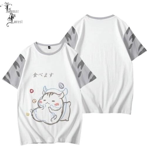 Cute Kawaii Hamster 3D Printing T-shirt Summer Fashion Round Neck Short Sleeve Popular Japanese Streetwear Plus Size