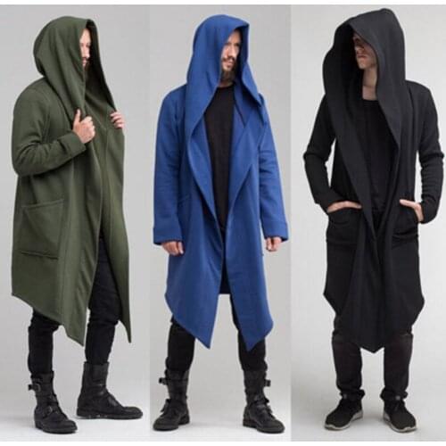 2021 Fashion Men Women Spring Cardigan Hoodie Warm Hooded Solid Coat Jacket Burning Man Costume Oversize