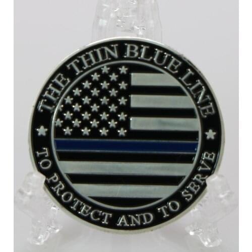 American Police Officer Coin Thin Blue Line Lives Matter Police Americas Shield Commemorative Coins Art Gifts Souvenir gifts