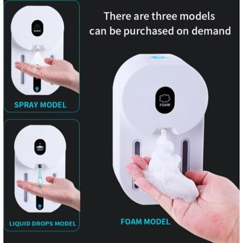 Bathroom Wall-mounted Automatic Sensor Smart Soap Dispenser USB Charging Household Infrared Sensor Foam Soap Dispenser New