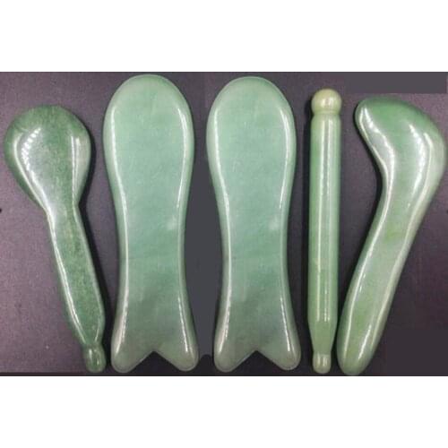 Jade scraping plate beauty massage stick scraping board facial dialing rod eye acupoint acupuncture stick