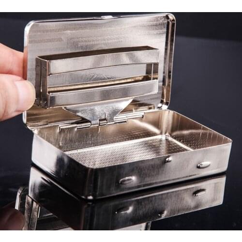 2021 New Thin American Eagle Metal Cigarette Case Boxes Automatic Cigarette Tobacco Case Dropshipping