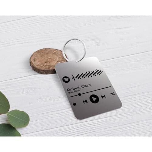Personalized Spotify Barcoded Key Chain