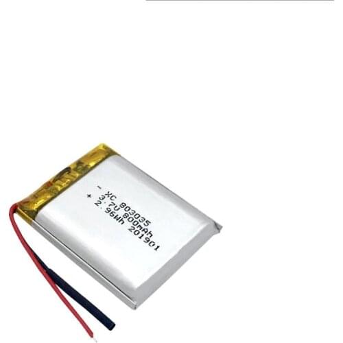 Polymer Lithium battery 800mah 3.7 V 803035 smart home MP3 speakers Li-ion battery for dvr,GPS,mp3,mp4,mp5 power bank,speaker