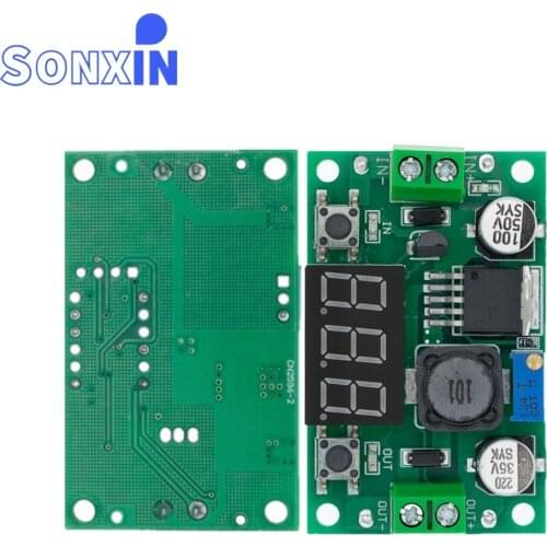 10pcs LM2596 DC 4.0~40 to 1.3-37V Adjustable Step-Down Power Module + LED Voltmeter DC/DC