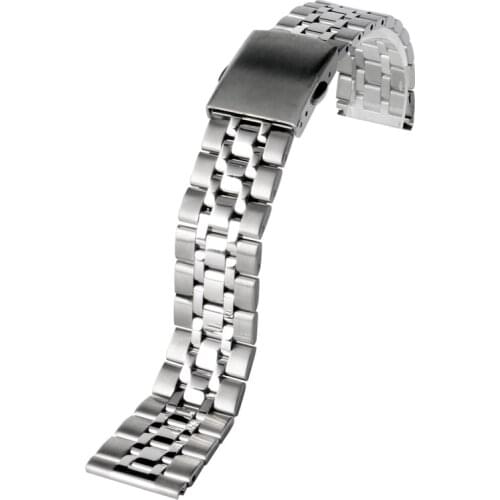 16mm 18mm 20mm Stainless Steel Watchband High Quality Silver/Golden Replacement Bracelet Wrist Band Strap + 2 Spring Bars