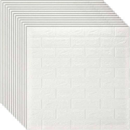 Self-Adhesive Wallpaper Waterproof Brick PE Foam Wall Panels for Interior Wall Decor TV WalL Bathroom Living Room Home Decor