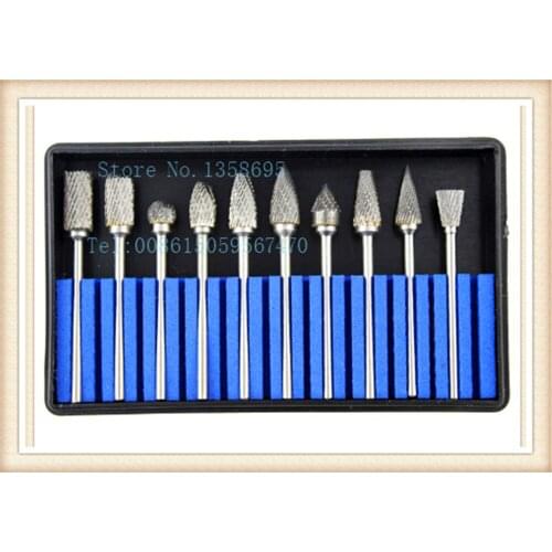 Free shipping!10pcs/set,carbide rotary files ,Engraving Bit,Carbide Burrs, Drill Die Grinder, Carving router bit