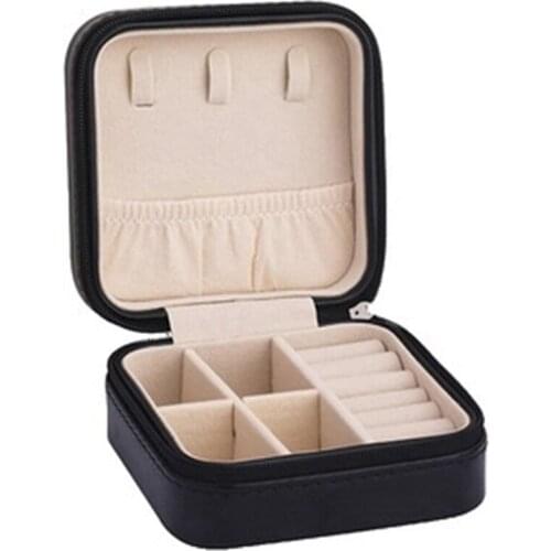 PU Leather Small Jewelry Box, Travel Portable Jewelry Box, Used for Ring, Pendant, Earring, Bracelet Storage Box