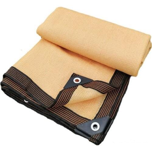 Tewango Beige Anti-UV Sunshade Net Home Garden Succulent Plants Sunscreen Greenhouse Plant Cover Swimming Pool Shading Net