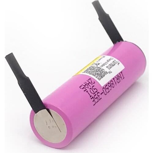 Turmera 18650 35E 3500mAh Battery 15A Soldering Nickel for 12V 16.8V 18V 21V 25V Drill Screwdriver Battery and Electric Bike Use