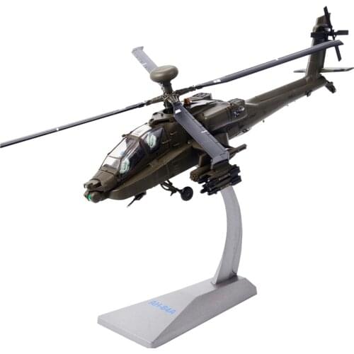 1 72 Scale AH-64 Apache Helicopter American Airforce Diecast Alloy Metal