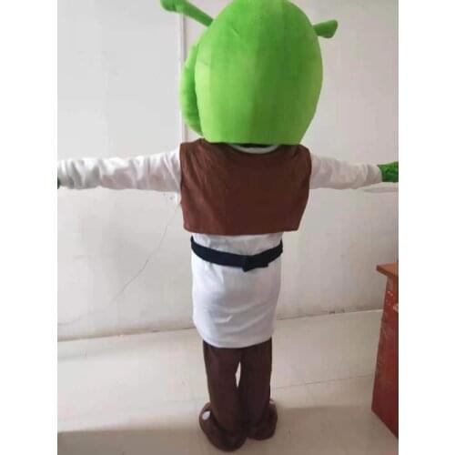 High Quality cosplay Costume New Shrek Mascot Costume Adult For Halloween Birthday party Free shipping