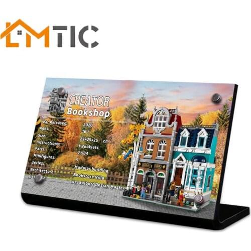 Acrylic material display stand nameplate, suitable for creators and experts 10270 building block model