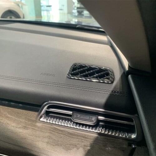 1Pair For KIA K5 2020 Car Inner Front Dashboard Air Outlet Trim Cover Chrome ABS Car Styling Moldings Decoration