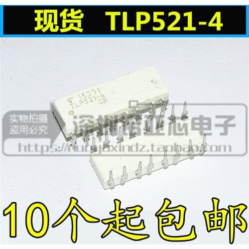 10pcs/lot Quality Assurance TLP521-4 P521-4 Quad Optocoupler Transistor Output DIP-16