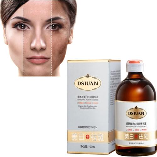 100ML Whitening Serum For Dark Skin Lightening Skin Care Serum Facial Organic Skin Spot Purifying Serum Liquid Oil Control