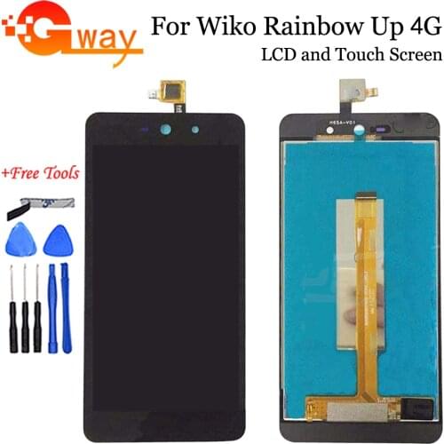 100% tested For Wiko Rainbow UP 4G LCD Screen Display with touch screen digitizer assembly+Tools