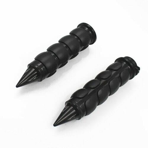2PCS Black 1" 25mm Handlebar Hand Grip For Honda Yamaha Suzuki Kawasaki KTN BMW Dual Sport bike obber Touring