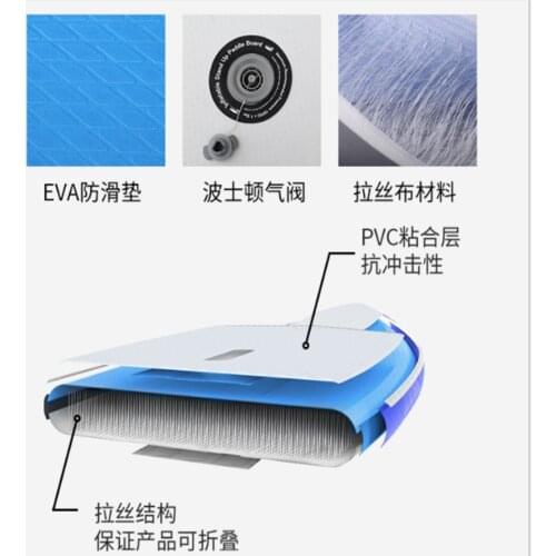 3.2m KOETSU blue gray paddle board beginner paddle board inflatable water skateboard SUP surfboard standing