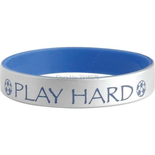 300pcs Play Hard wristband silicone bracelets free shipping by DHL A