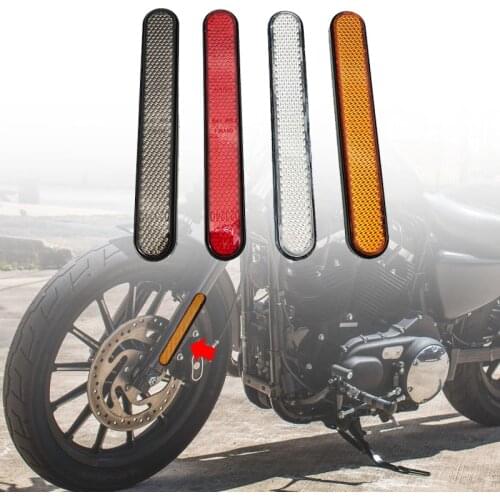 4 color Motorcycle Front Fork Reflector Lower Legs Slider Safety Warning Sticker For Harley Soft Tail 833 1200 For BMW R1200GS