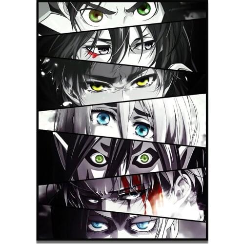 5D Diamond Painting Japanese Anime Character Eyes Rhinestone Picture Hand Diamond Embroidery Diamond Mosaic Home Decor Gift