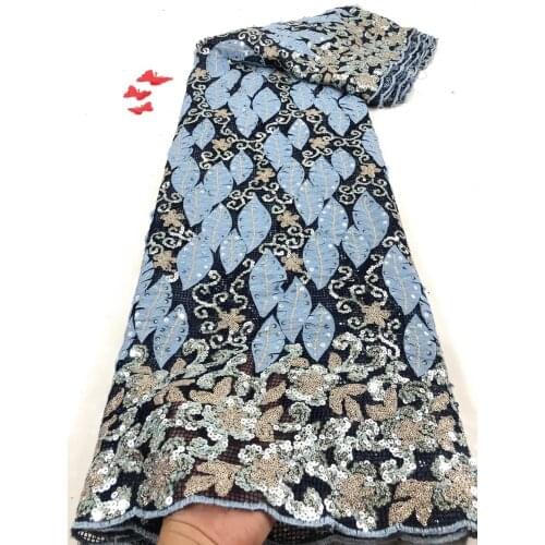 African lace fabric 2021 high quality Nigeria wedding lace fabric embroidered tulle French lace fabric RF4332