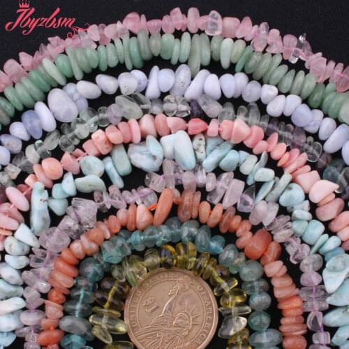 3x6-6x9mm Freeform Apatite,Larimar,Labradorite,Granet Natural Stone Beads For Women Bracelet Necklace DIY Jewelry Making 15"