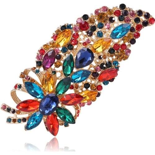 The new han edition 2019 crystal brooch brooches six color optional contracted joker clothes pins