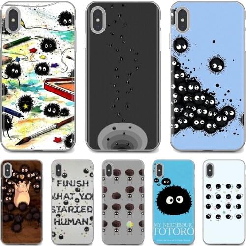 Studio Ghibli Spirited Away Soot Totoro TPU Cases Covers For Huawei P7 P8 P9 P10 P20 P30 P40 Lite Plus Pro 2015 2016 2017 Mini