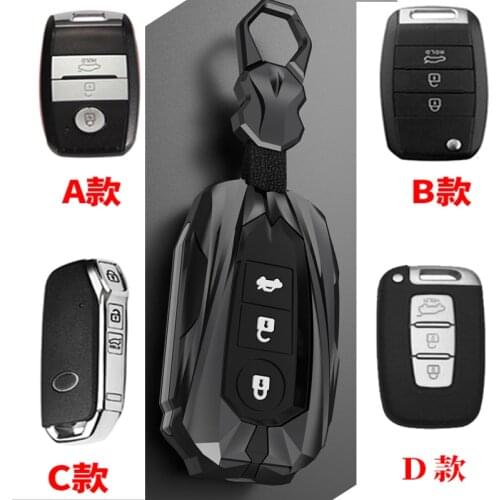 High-Quality Galvanized Alloy Car Smart Key Case Cover Fob for Kia K3 K2 K5 Kx5 K4 Kx3 Car Accessories