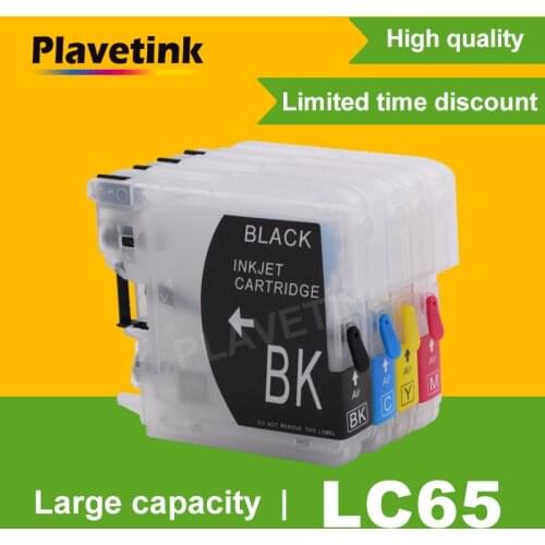 Plavetink Refill Ink Cartridges LC65 LC16 LC38 LC61 LC67 LC980 LC990 LC1100 For Brother LC65 XL MFC-250C 255CW 257CW Printer