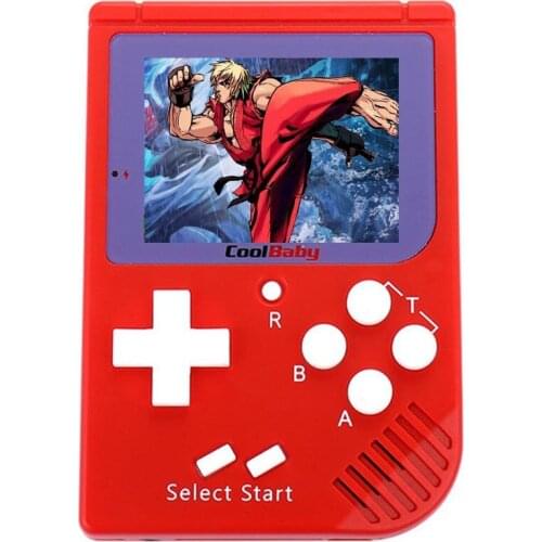 Coolbaby RS-6 retro porttil mini mano consola 8 bit 2.0 pulgadas LCD color nios Juego incorporado 129 juegos